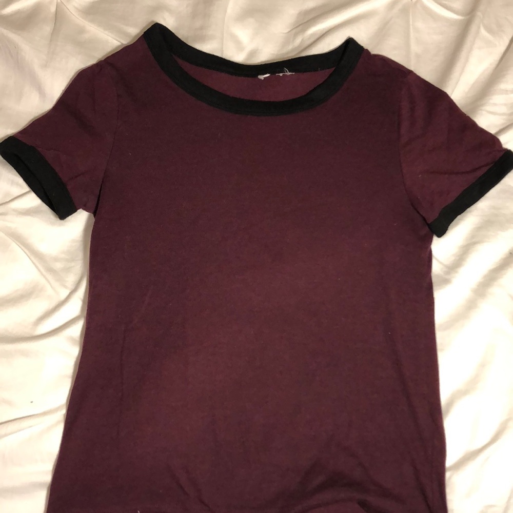 Burgundy/Maroon Crop top